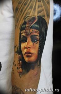 Фото рисунка тату Клеопатра 04.11.2018 №005 - Cleopatra tattoo - tattoo-photo.ru