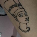 Фото рисунка тату Клеопатра 04.11.2018 №007 - Cleopatra tattoo - tattoo-photo.ru