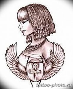 Фото рисунка тату Клеопатра 04.11.2018 №009 - Cleopatra tattoo - tattoo-photo.ru