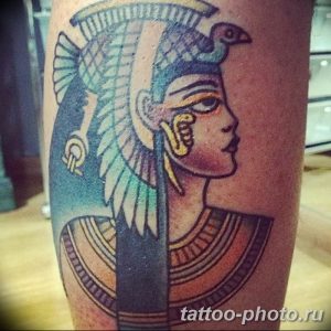 Фото рисунка тату Клеопатра 04.11.2018 №010 - Cleopatra tattoo - tattoo-photo.ru