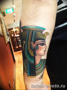 Фото рисунка тату Клеопатра 04.11.2018 №014 - Cleopatra tattoo - tattoo-photo.ru