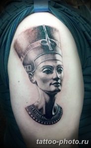 Фото рисунка тату Клеопатра 04.11.2018 №020 - Cleopatra tattoo - tattoo-photo.ru