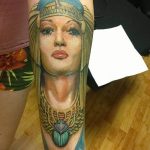 Фото рисунка тату Клеопатра 04.11.2018 №023 - Cleopatra tattoo - tattoo-photo.ru