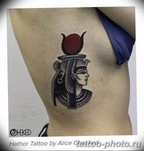 Фото рисунка тату Клеопатра 04.11.2018 №025 - Cleopatra tattoo - tattoo-photo.ru