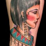 Фото рисунка тату Клеопатра 04.11.2018 №035 - Cleopatra tattoo - tattoo-photo.ru