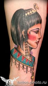 Фото рисунка тату Клеопатра 04.11.2018 №035 - Cleopatra tattoo - tattoo-photo.ru