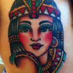 Фото рисунка тату Клеопатра 04.11.2018 №037 - Cleopatra tattoo - tattoo-photo.ru