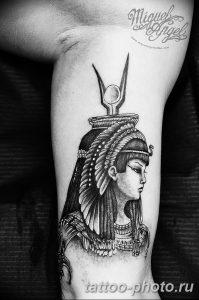 Фото рисунка тату Клеопатра 04.11.2018 №040 - Cleopatra tattoo - tattoo-photo.ru