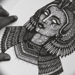 Фото рисунка тату Клеопатра 04.11.2018 №044 - Cleopatra tattoo - tattoo-photo.ru