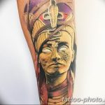 Фото рисунка тату Клеопатра 04.11.2018 №048 - Cleopatra tattoo - tattoo-photo.ru