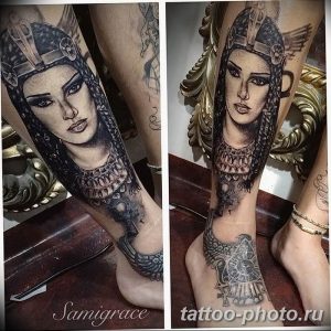 Фото рисунка тату Клеопатра 04.11.2018 №050 - Cleopatra tattoo - tattoo-photo.ru