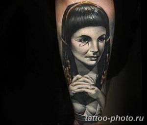 Фото рисунка тату Клеопатра 04.11.2018 №052 - Cleopatra tattoo - tattoo-photo.ru