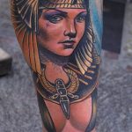 Фото рисунка тату Клеопатра 04.11.2018 №055 - Cleopatra tattoo - tattoo-photo.ru