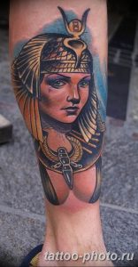 Фото рисунка тату Клеопатра 04.11.2018 №055 - Cleopatra tattoo - tattoo-photo.ru