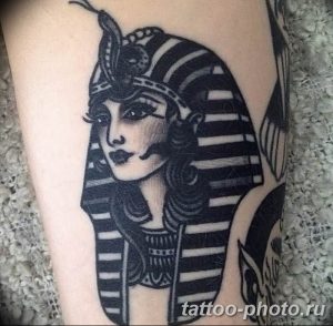 Фото рисунка тату Клеопатра 04.11.2018 №057 - Cleopatra tattoo - tattoo-photo.ru