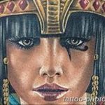 Фото рисунка тату Клеопатра 04.11.2018 №059 - Cleopatra tattoo - tattoo-photo.ru