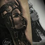 Фото рисунка тату Клеопатра 04.11.2018 №062 - Cleopatra tattoo - tattoo-photo.ru
