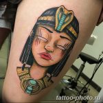 Фото рисунка тату Клеопатра 04.11.2018 №064 - Cleopatra tattoo - tattoo-photo.ru