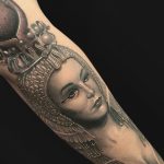 Фото рисунка тату Клеопатра 04.11.2018 №066 - Cleopatra tattoo - tattoo-photo.ru