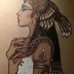 Фото рисунка тату Клеопатра 04.11.2018 №067 - Cleopatra tattoo - tattoo-photo.ru