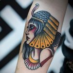 Фото рисунка тату Клеопатра 04.11.2018 №075 - Cleopatra tattoo - tattoo-photo.ru