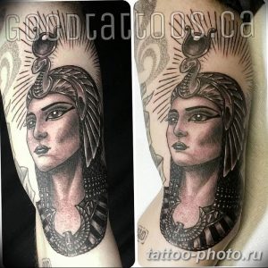 Фото рисунка тату Клеопатра 04.11.2018 №079 - Cleopatra tattoo - tattoo-photo.ru