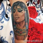 Фото рисунка тату Клеопатра 04.11.2018 №081 - Cleopatra tattoo - tattoo-photo.ru