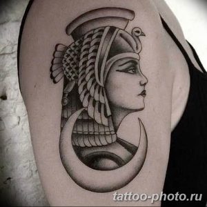 Фото рисунка тату Клеопатра 04.11.2018 №083 - Cleopatra tattoo - tattoo-photo.ru