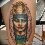Фото рисунка тату Клеопатра 04.11.2018 №091 - Cleopatra tattoo - tattoo-photo.ru