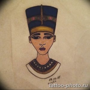 Фото рисунка тату Клеопатра 04.11.2018 №096 - Cleopatra tattoo - tattoo-photo.ru