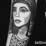 Фото рисунка тату Клеопатра 04.11.2018 №099 - Cleopatra tattoo - tattoo-photo.ru