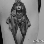 Фото рисунка тату Клеопатра 04.11.2018 №100 - Cleopatra tattoo - tattoo-photo.ru