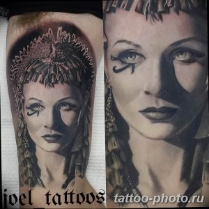Фото рисунка тату Клеопатра 04.11.2018 №109 - Cleopatra tattoo - tattoo-photo.ru