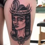 Фото рисунка тату Клеопатра 04.11.2018 №114 - Cleopatra tattoo - tattoo-photo.ru