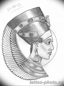 Фото рисунка тату Клеопатра 04.11.2018 №116 - Cleopatra tattoo - tattoo-photo.ru