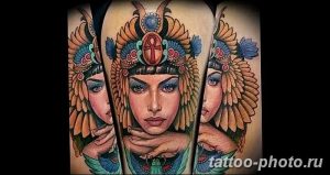 Фото рисунка тату Клеопатра 04.11.2018 №125 - Cleopatra tattoo - tattoo-photo.ru