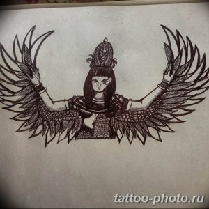 Фото рисунка тату Клеопатра 04.11.2018 №131 - Cleopatra tattoo - tattoo-photo.ru