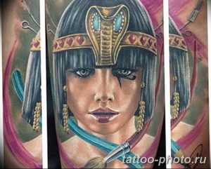 Фото рисунка тату Клеопатра 04.11.2018 №135 - Cleopatra tattoo - tattoo-photo.ru