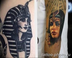 Фото рисунка тату Клеопатра 04.11.2018 №139 - Cleopatra tattoo - tattoo-photo.ru