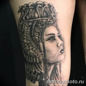 Фото рисунка тату Клеопатра 04.11.2018 №140 - Cleopatra tattoo - tattoo-photo.ru