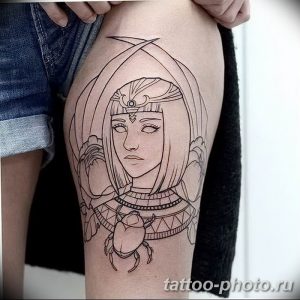 Фото рисунка тату Клеопатра 04.11.2018 №145 - Cleopatra tattoo - tattoo-photo.ru