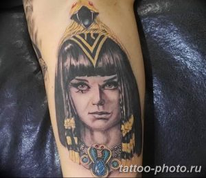 Фото рисунка тату Клеопатра 04.11.2018 №147 - Cleopatra tattoo - tattoo-photo.ru
