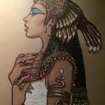 Фото рисунка тату Клеопатра 04.11.2018 №148 - Cleopatra tattoo - tattoo-photo.ru