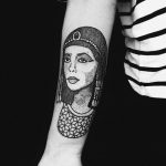Фото рисунка тату Клеопатра 04.11.2018 №152 - Cleopatra tattoo - tattoo-photo.ru
