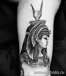 Фото рисунка тату Клеопатра 04.11.2018 №153 - Cleopatra tattoo - tattoo-photo.ru