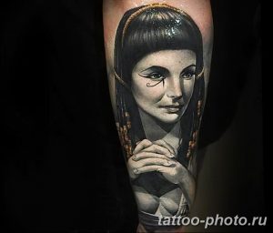 Фото рисунка тату Клеопатра 04.11.2018 №157 - Cleopatra tattoo - tattoo-photo.ru