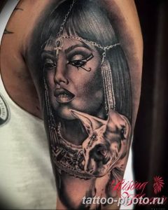 Фото рисунка тату Клеопатра 04.11.2018 №160 - Cleopatra tattoo - tattoo-photo.ru