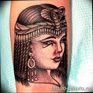 Фото рисунка тату Клеопатра 04.11.2018 №161 - Cleopatra tattoo - tattoo-photo.ru