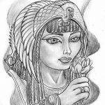 Фото рисунка тату Клеопатра 04.11.2018 №162 - Cleopatra tattoo - tattoo-photo.ru