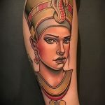 Фото рисунка тату Клеопатра 04.11.2018 №163 - Cleopatra tattoo - tattoo-photo.ru